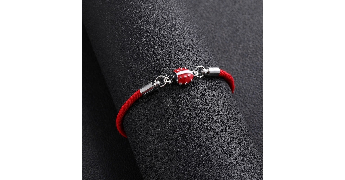 Bracelet coccinelle porte bonheur Au Bonheur des Coccinelles